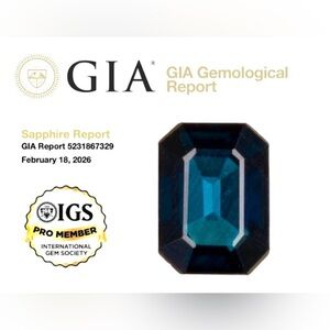 GIA Natural Blue Sapphire (1.42 carats) (Heat Only) with Report / Certification